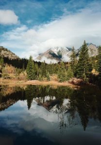 Spud Lake with Needles Mountains in the background